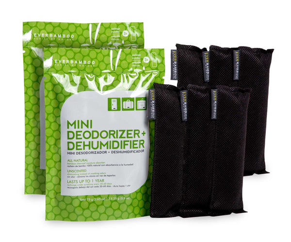Ever Bamboo Mini Deodorizer + Dehumidifier (3-Pack, 3 x 25 g)