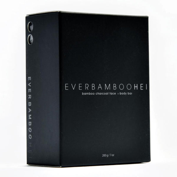 HEI Bamboo Charcoal Face + Body Bar (200 g)