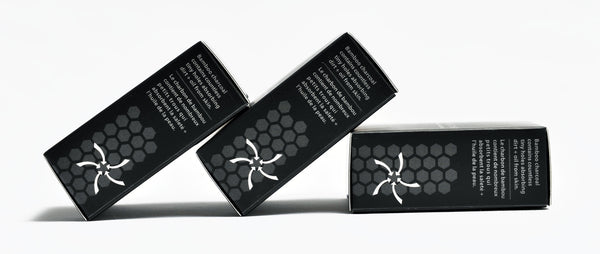 HEI Bamboo Charcoal Face + Body Bar (2-Pack, 2 x 60 g, Travel Size)